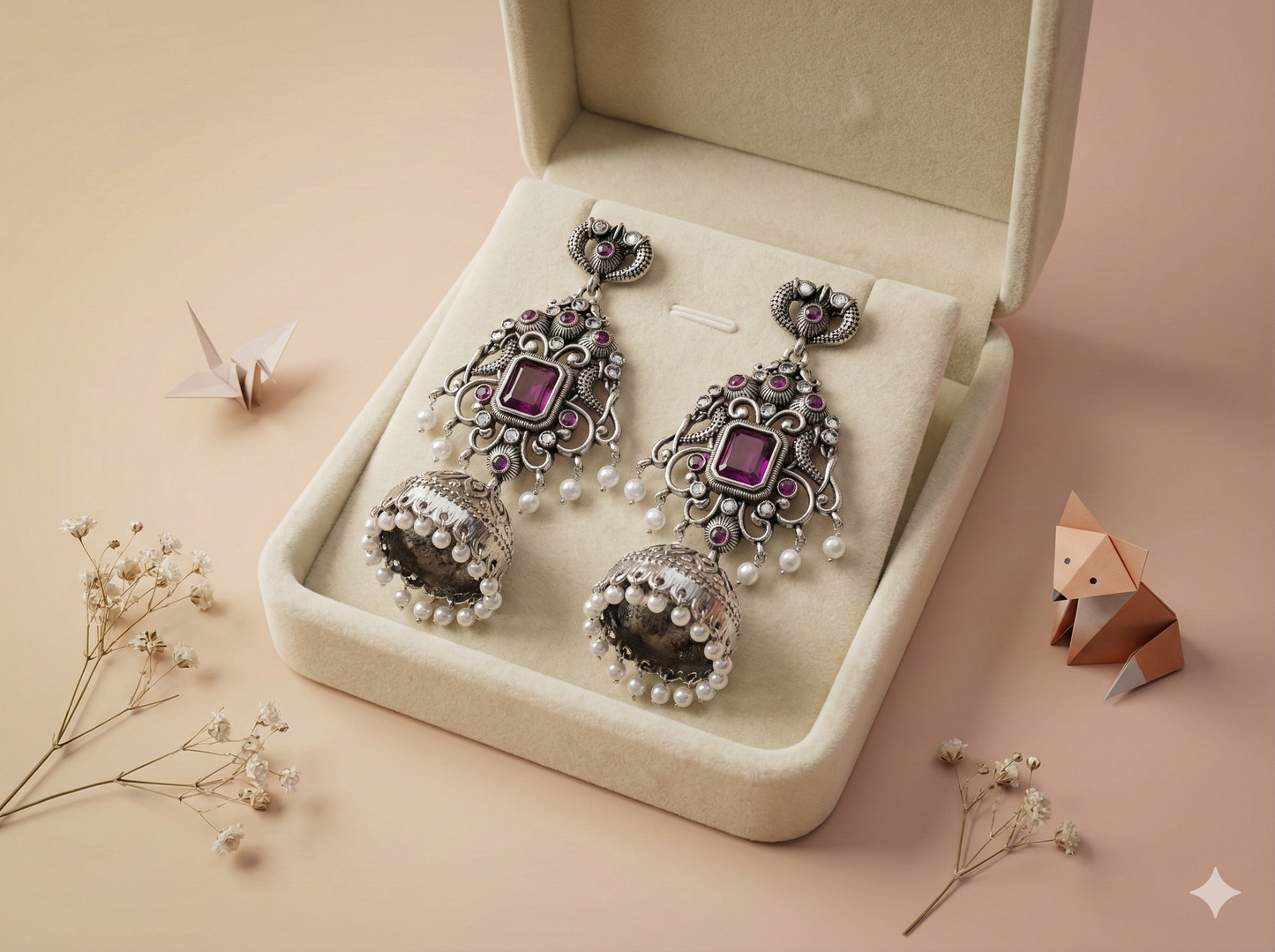 Mayura Heritage Jhumkas