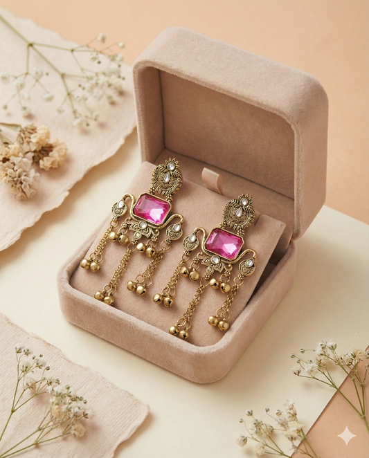 Imperial Rose Cascade Earrings