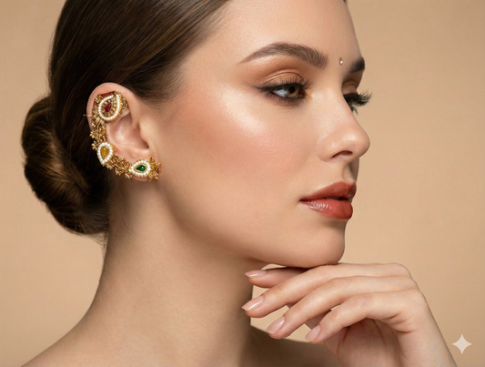 Rajwada Pearl-Trim Cuffs