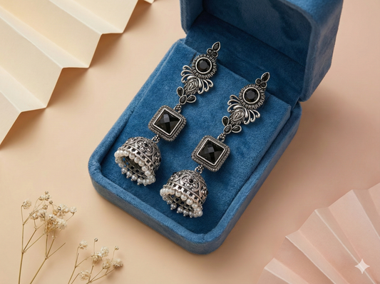 The Rosette-Arc Fan Jhumka