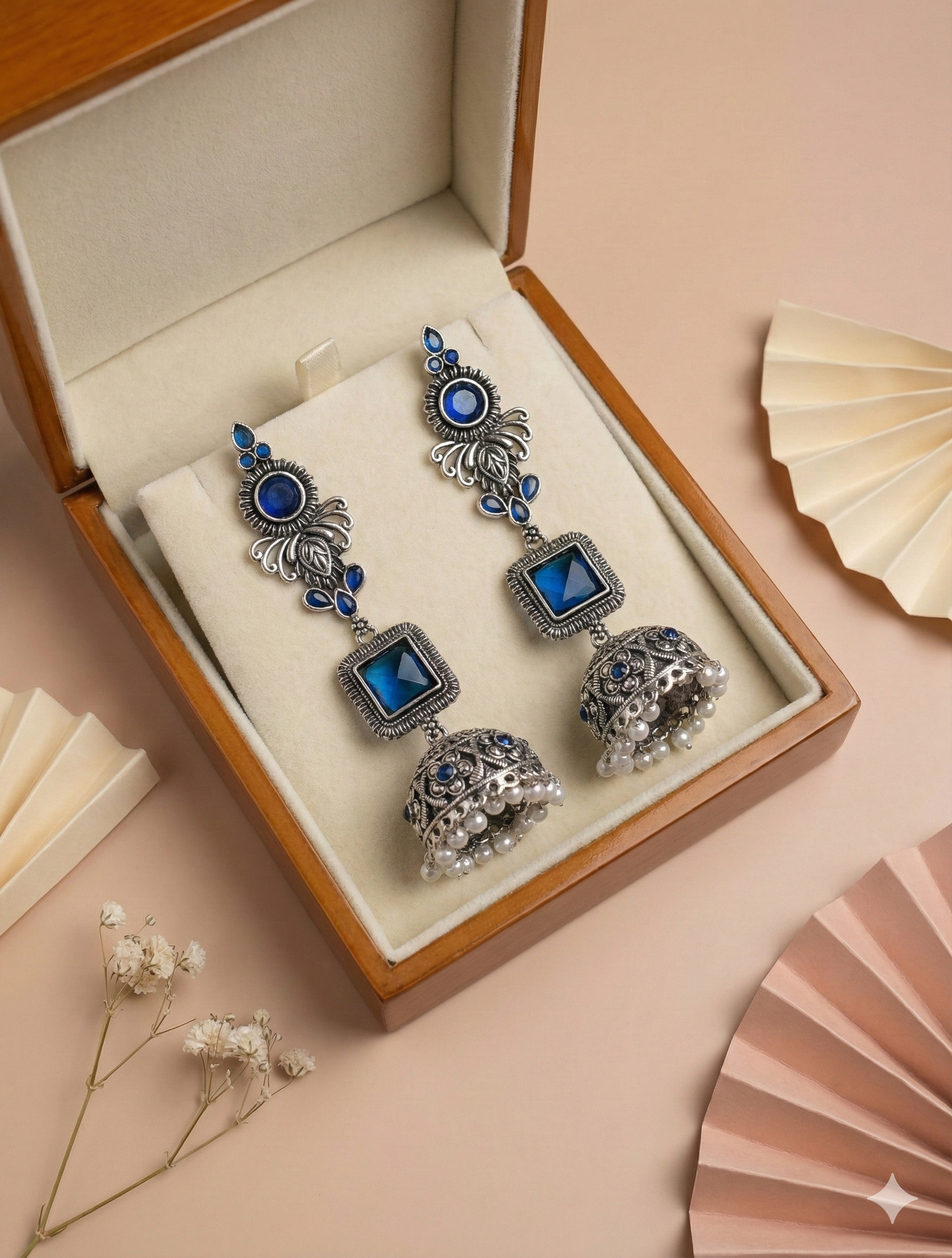 The Rosette-Arc Fan Jhumka