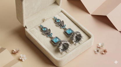 The Rosette-Arc Fan Jhumka