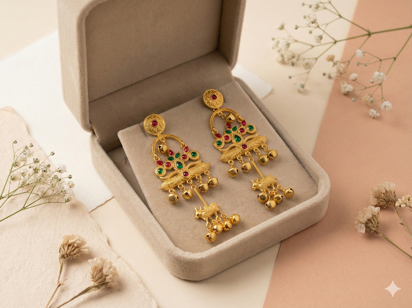 Vedic Charm Multi-stone Danglers
