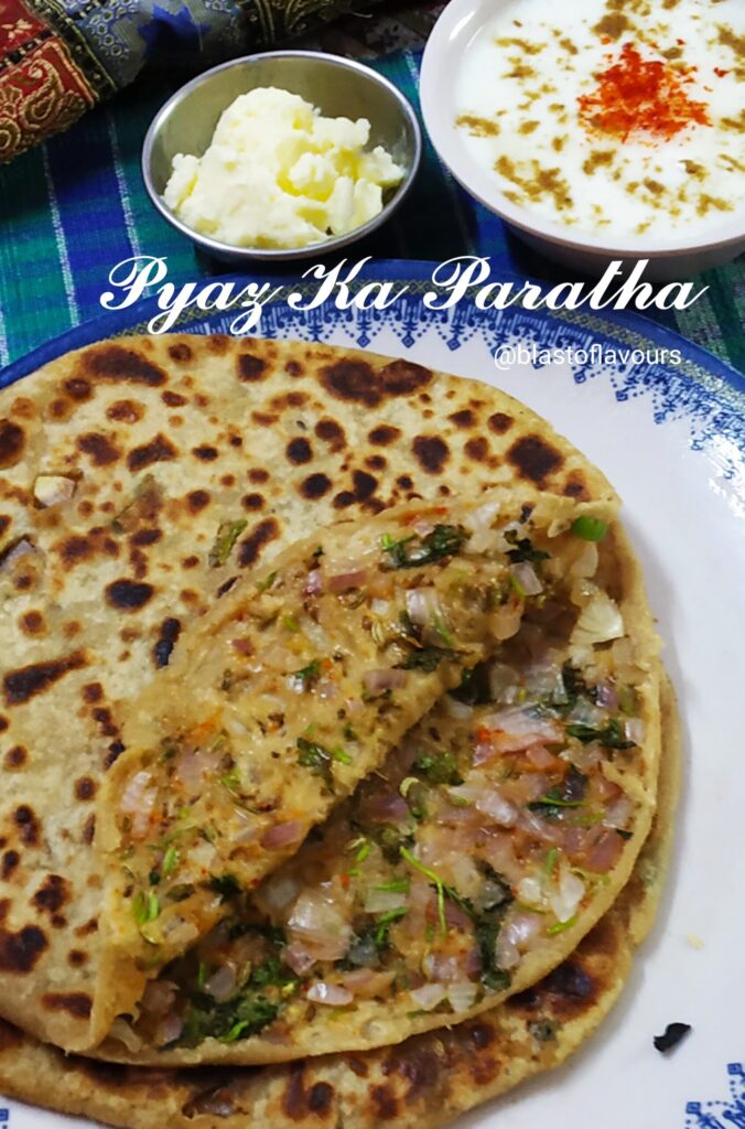 onion paratha , pyaaz ka paratha